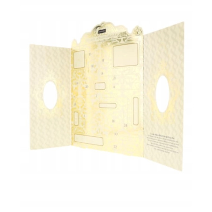 Set calendar advent cu produse de machiaj Sence, 24 elemente, auriu