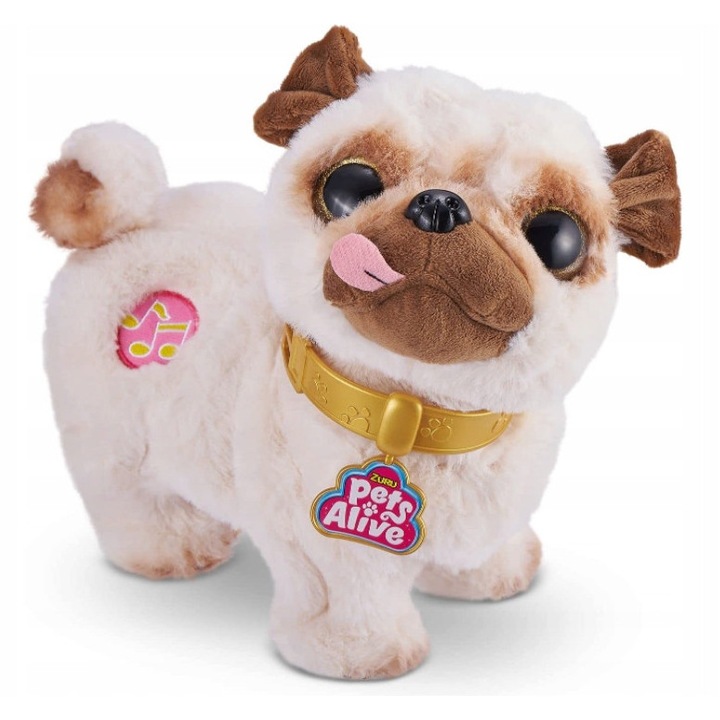 Zuru Pets Alive, interaktív táncoló plüss, 27 cm, 3 dal, csillogó szemek