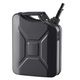 Canistra combustibil metalica, Bidon benzina 20 L, Duza de turnare, Maner ergonomic, Debit maxim 6 L/min, Etansa si rezistenta la coroziune, Compatibila auto/moto/ATV/UTV, Negru