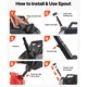 Canistra combustibil metalica, Bidon benzina 20 L, Duza de turnare, Maner ergonomic, Debit maxim 6 L/min, Etansa si rezistenta la coroziune, Compatibila auto/moto/ATV/UTV, Negru