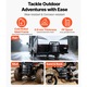 Canistra combustibil metalica, Bidon benzina 20 L, Duza de turnare, Maner ergonomic, Debit maxim 6 L/min, Etansa si rezistenta la coroziune, Compatibila auto/moto/ATV/UTV, Negru