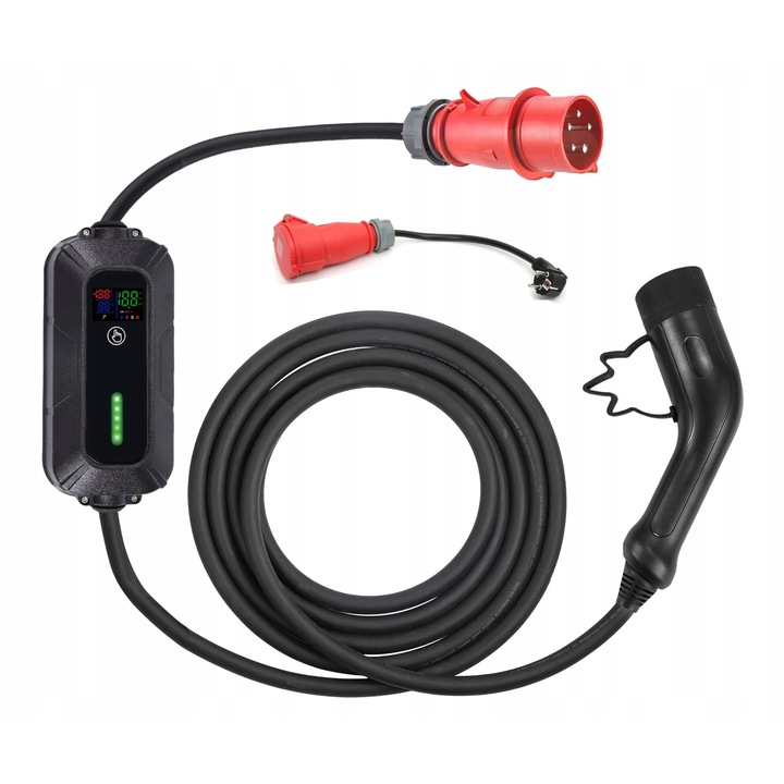 Statie incarcare vehicule electrice, Platinet, mobila, 32A, 22kW, 5m