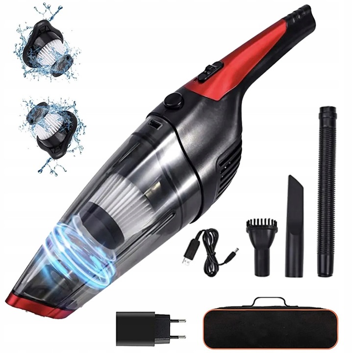 Aspirator auto, 120W, fara fir, pentru uscat si umed