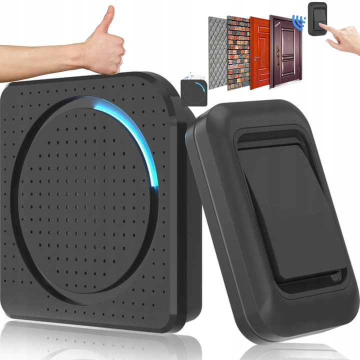 Dzwonek fara fir, 200m, 36 melodii, rezistent la apa, set complet