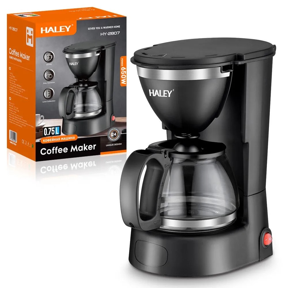 Aparat de Cafea HALEY HY-2807 Eleganta si Performanta: 650W, 750ml