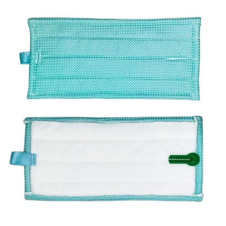 Set lavete mop din microfibra, 4 bucati, albastru, compatibile cu Vorwerk Kobold SP7 SP600 SPB100