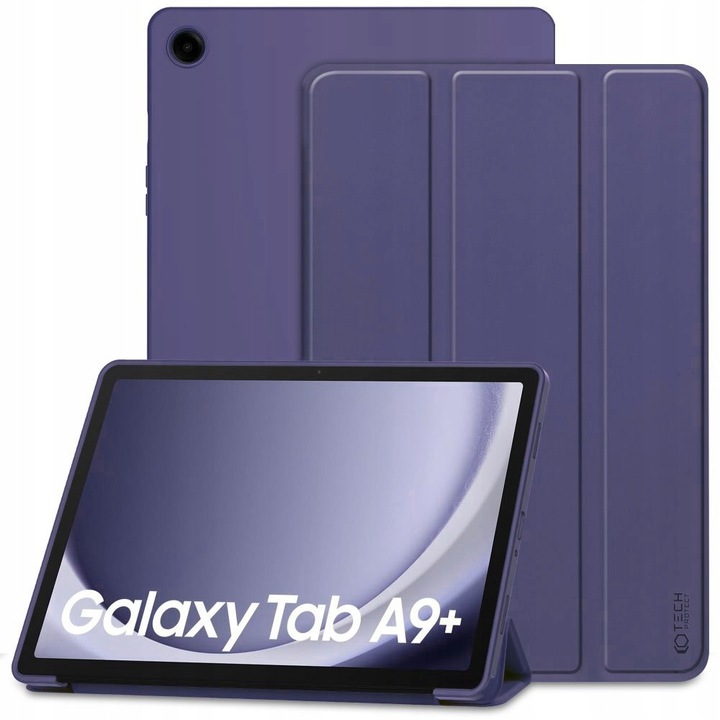 Husa tableta Tech-Protect SmartCase pentru Galaxy Tab A9+ Plus 11.0, mat, set 1x etui