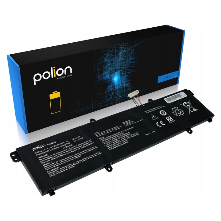 Батерия за лаптоп ASUS, Polion, литиево-полимерна, 3600mAh, 11.4V, 3 клетки