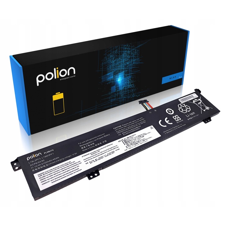 Батерия за лаптоп Polion литиево-полимерна 4100mAh 11,1V, 3 клетки, съвместима с Lenovo