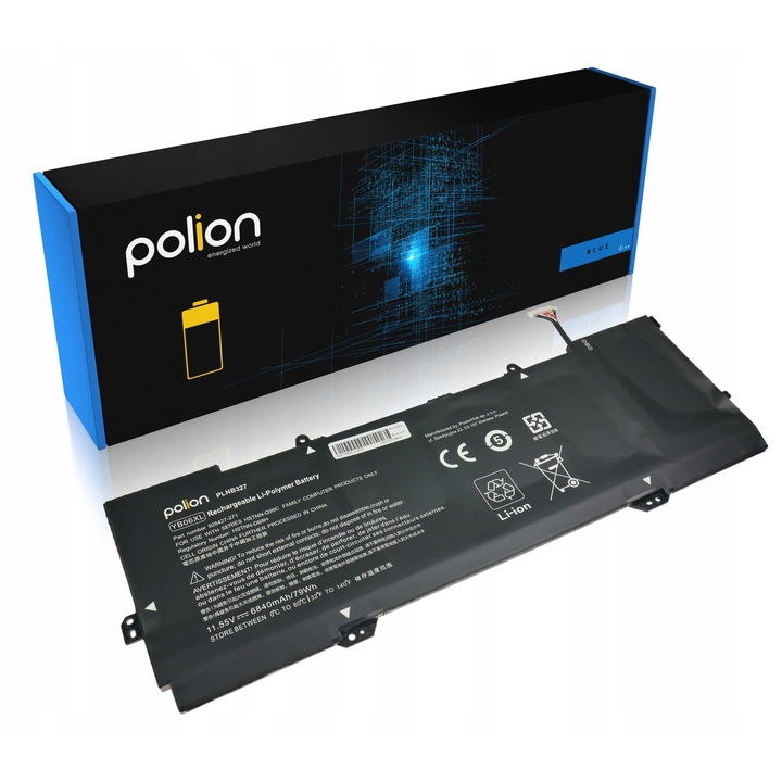 Батерия за лаптоп HP, литиево-полимерна, 6840mAh, 6 клетки, Polion