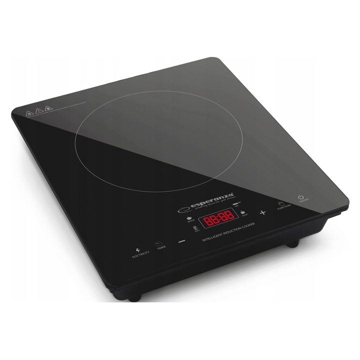 Esperanza EKH009 elektromos főzőlap, 1 főzőzóna, fekete, 31x37x8.7cm
