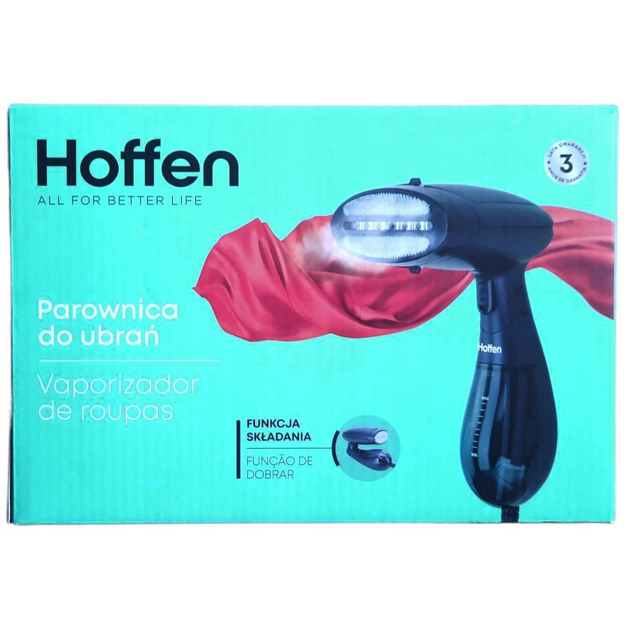 Parownica Hoffen, model HO-00016, 1200 W, pliabila, cu accesoriu pentru tesaturi delicate