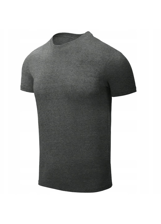 Férfi póló Helikon, Slim, organikus pamut, rövid ujjú, szürke, XS INTL