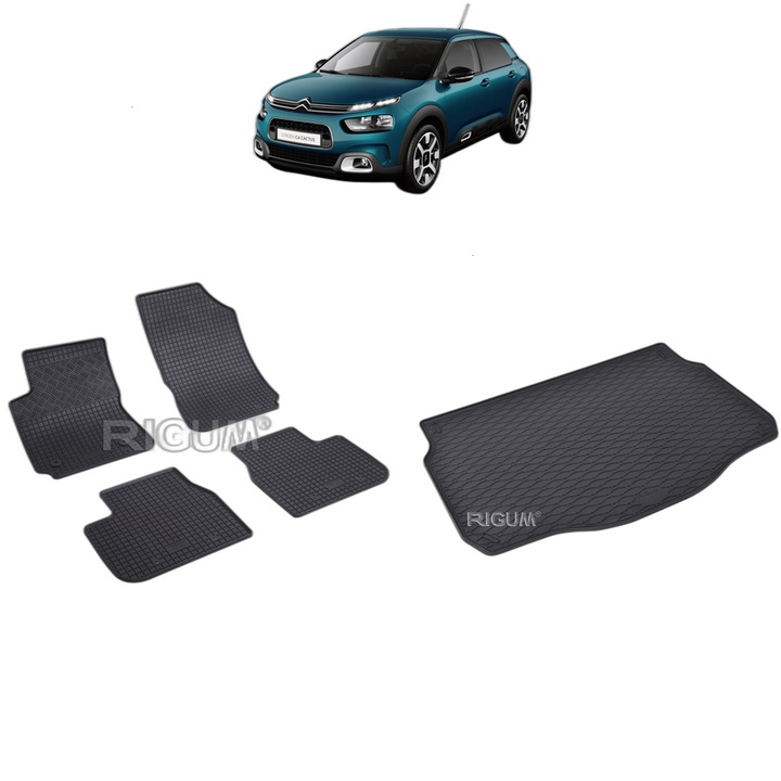Set Covorase Auto Si Tavita Portbagaj CITROEN C4 CACTUS I din 08.2014 - 03.2018, caroserie suv