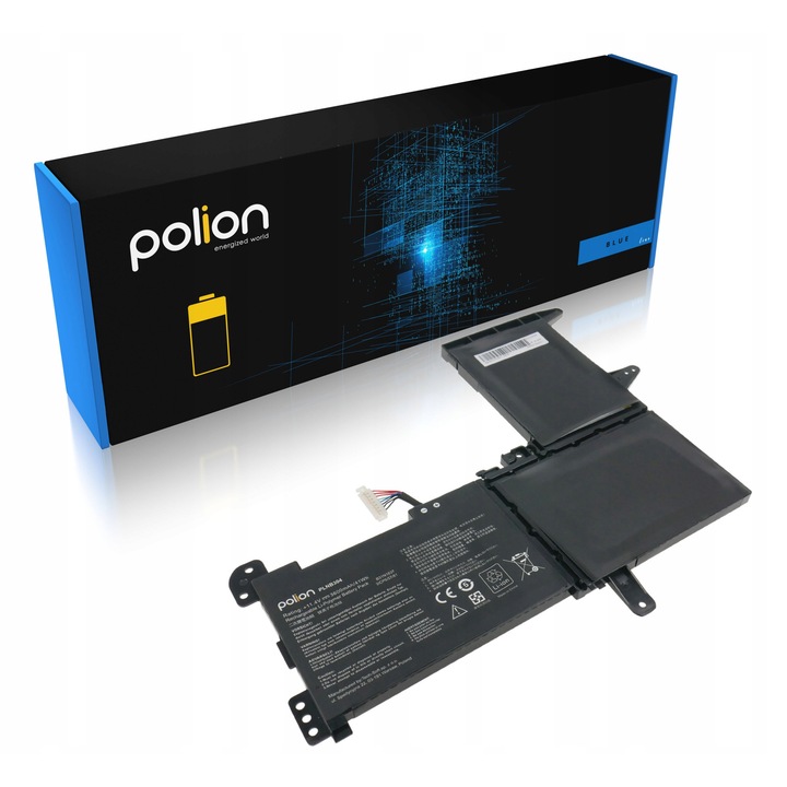 Батерия за лаптоп Polion B31N1637, 3600mAh, 11.4V, 3 клетки, съвместима с ASUS VivoBook 15 X510 S15 S510