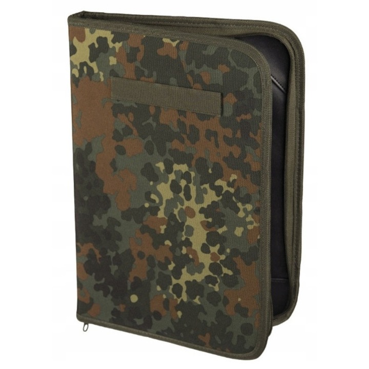 Organizator mapa Mil-Tec A4, rezistent la conditii de teren, cu buzunare pentru documente, 26x38x3cm, multicolor