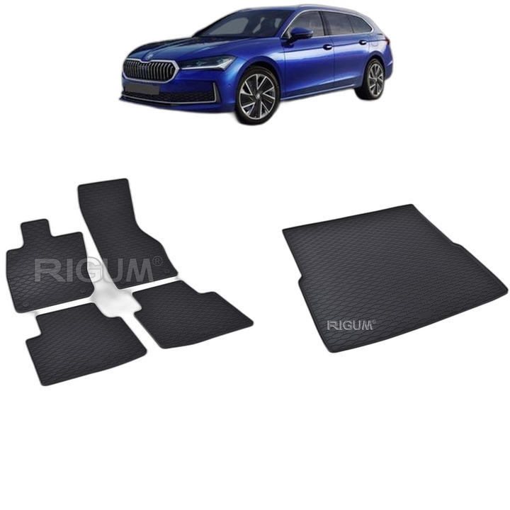 Set Covorase Auto Si Tavita Portbagaj SKODA SUPERB IV din 12.2023 - 2026, caroserie combi