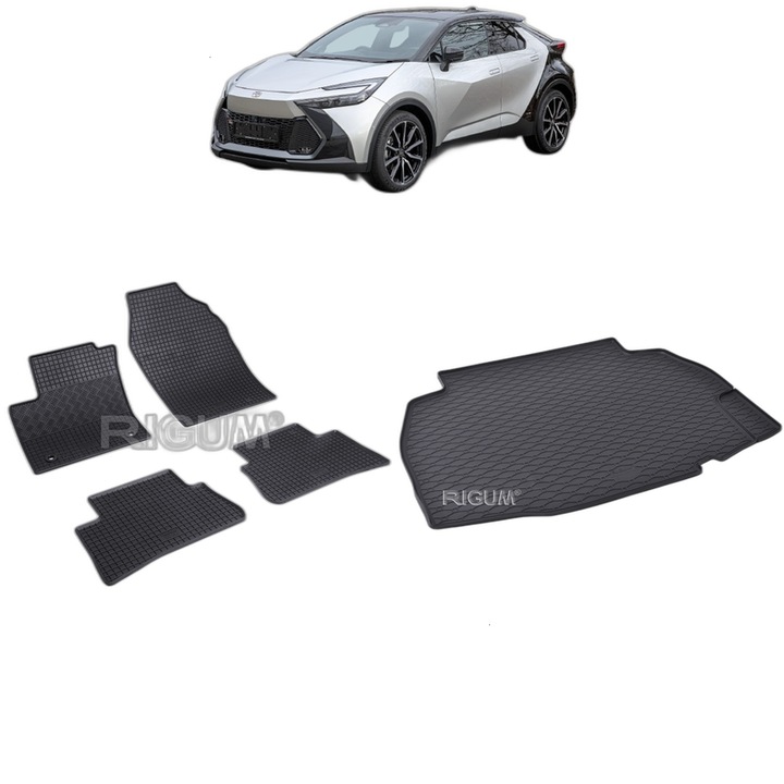 Set Covorase Auto Si Tavita Portbagaj TOYOTA C-HR HYBRID din 2024 - 2026, caroserie suv