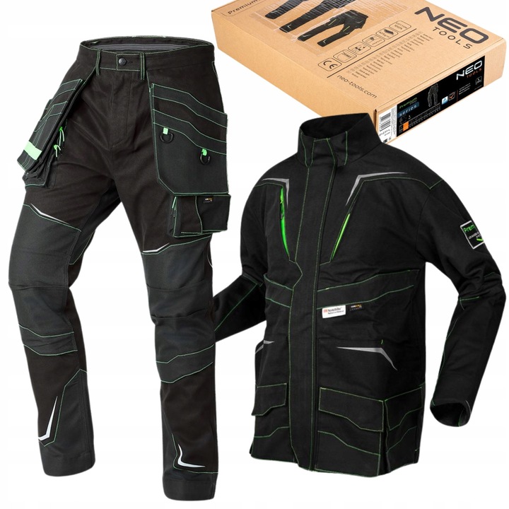 Set de lucru NEO Tools, pantaloni + jacheta, imbracaminte protectia muncii, 2XL