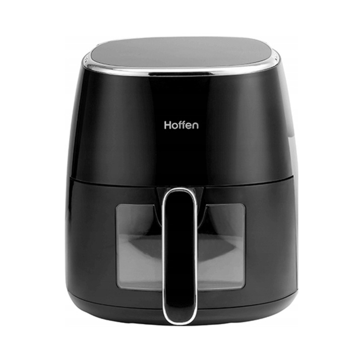 Friteuza Hoffen AF-4347-B, 1550 W, 5 l, neagra, 8 functii de gatit
