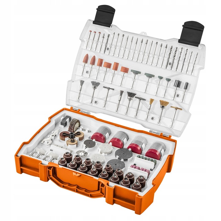 Set accesorii polizare, Neo Tools, 286 piese