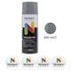 Vopsea spray Gri mat, NOXARO, Cantitate 450ml, 4x Stickere