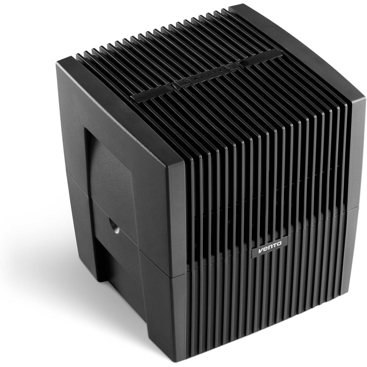 Umidificator Venta LW25 Classic Original, Negru, 7 L, Evaporare Higenica fara Filtre, 21 dB, 30×30×33 cm, pentru camere pana la 49 m²