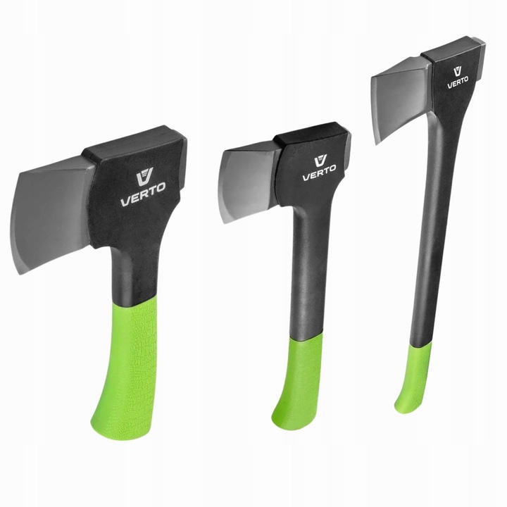 VERTO fejszekészlet, 870g, 1350g, 1510g, üvegszálas nyél, 17.5" és 28"