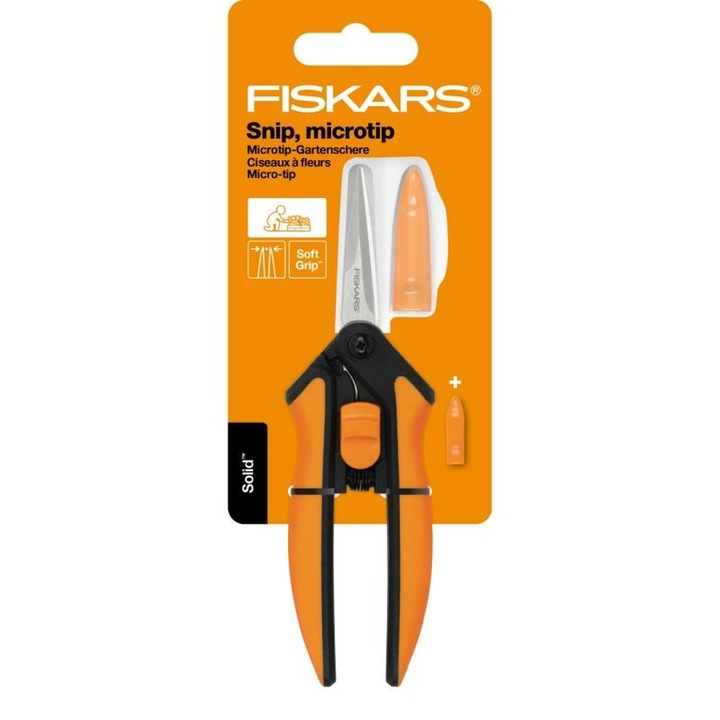 Foarfeca flori Fiskars Solid Micro-tip SP13, 22 cm