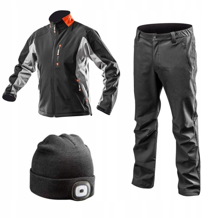 Работни панталони NEO Tools, с яке и шапка, защитно работно облекло, XL