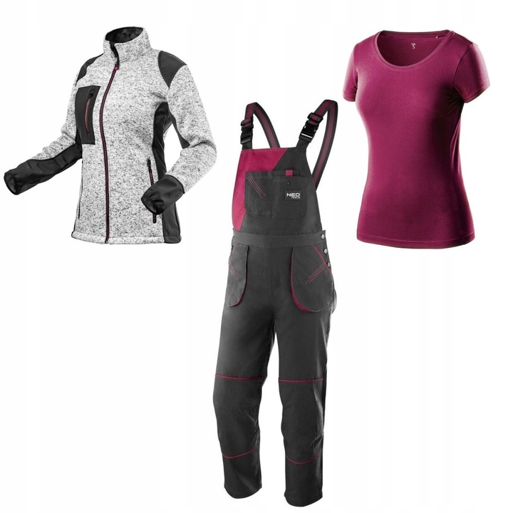 Imbracaminte de lucru 3 piese, NEO Tools, material rezistent, 2XL