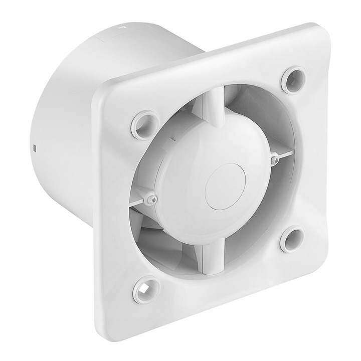 Ventilator bai Awenta KWT125T 125 mm, 215 m/h, 18 W, cu timer, montaj pe perete sau tavan