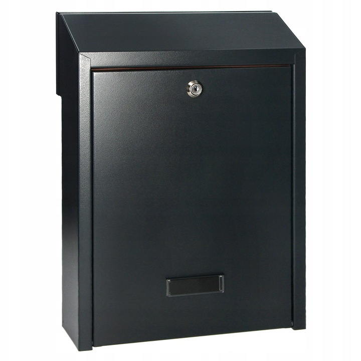 Skrzynka postala FIJI, VIRONE, inox, 40x29,5x12cm, neagra