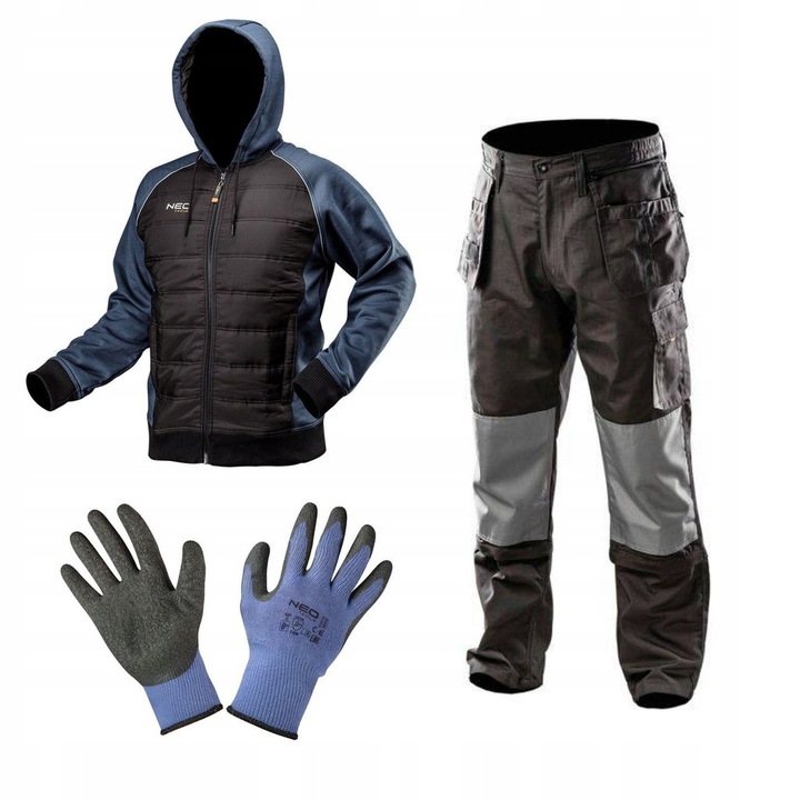 Set de imbracaminte de lucru pentru barbati, NEO TOOLS, 3 piese, XL