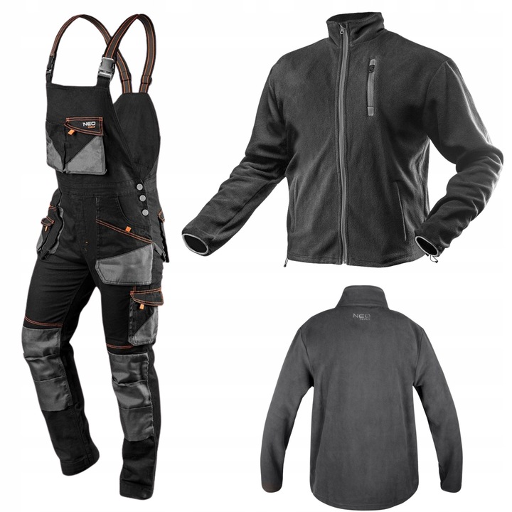Salopeta de lucru NEO Tools HD Slim, cu hanorac, M