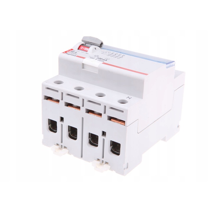 Dispozitiv de protectie diferentiala 4P 40A 0,1A tip AC P304 TX3, Legrand, IP2X, montaj pe sina DIN