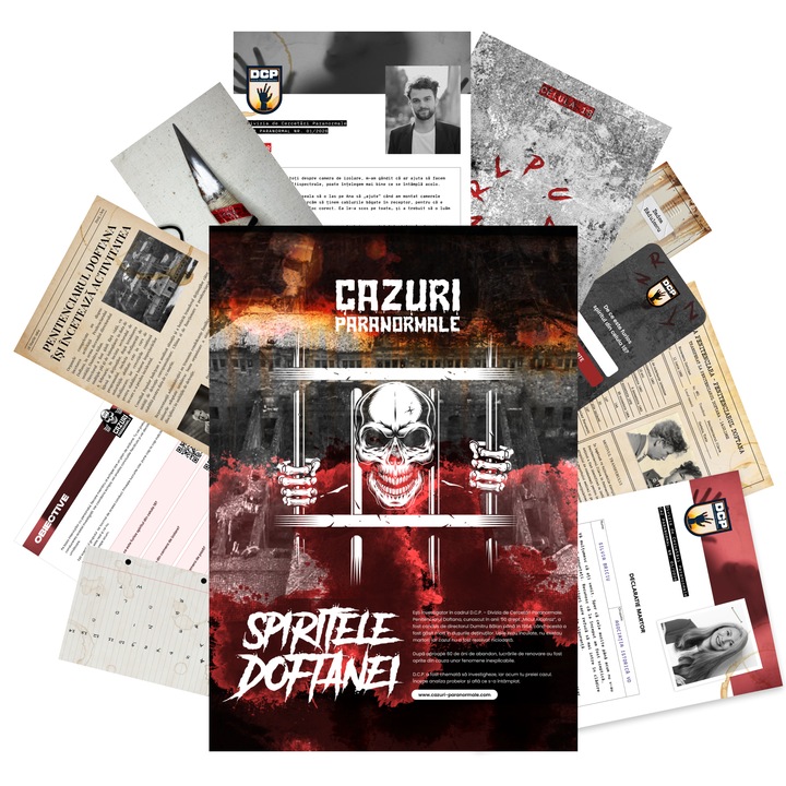 Joc de societate, Cazuri Paranormale, Spiritele Doftanei, 50 documente, lumina UV