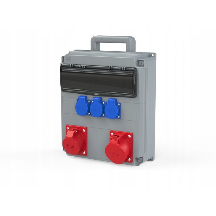 Tablouri electrice PCE OPOLE IP54, 32A/5P, 16A/5P, 3x 16A/2P+Z, gri, 300x405x128mm