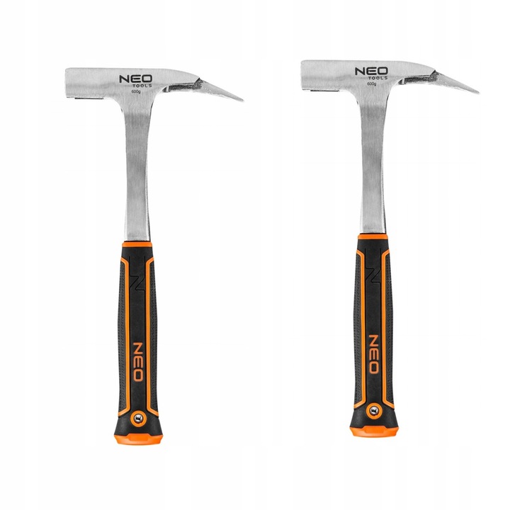 Set ciocane cizelarie 300g + 600g, NEO TOOLS, monolitar, maner antiderapant