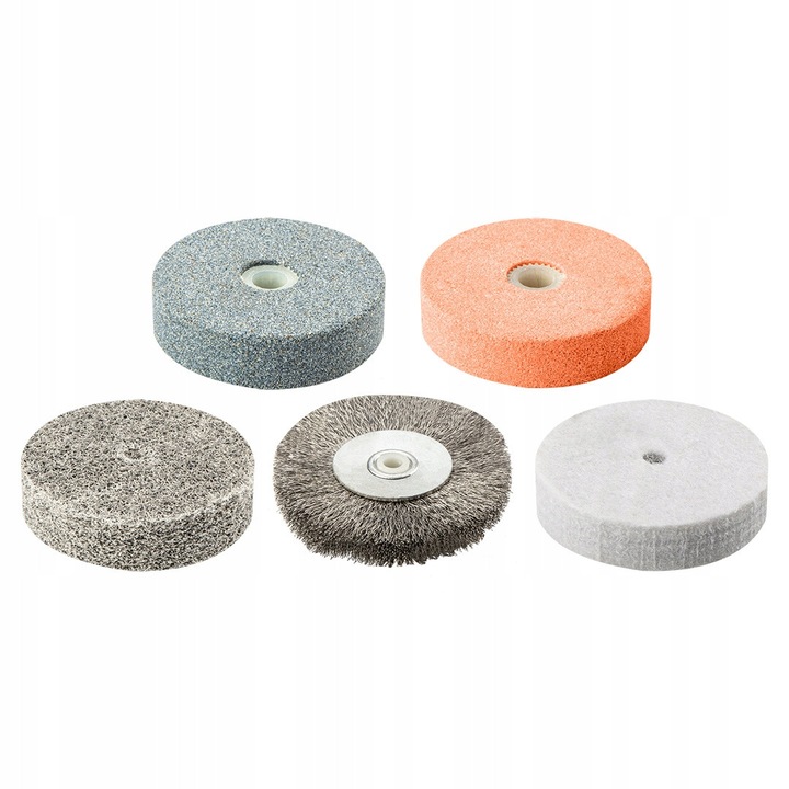 Set accesorii polizare si slefuire, Neo Tools, 5 piese