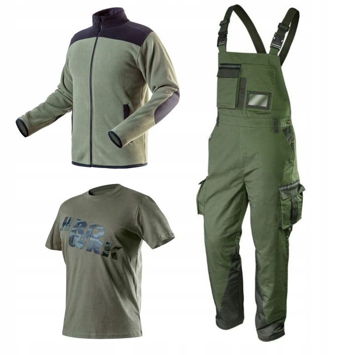 Set de imbracaminte de lucru pentru barbati, NEO TOOLS, 3 piese, S