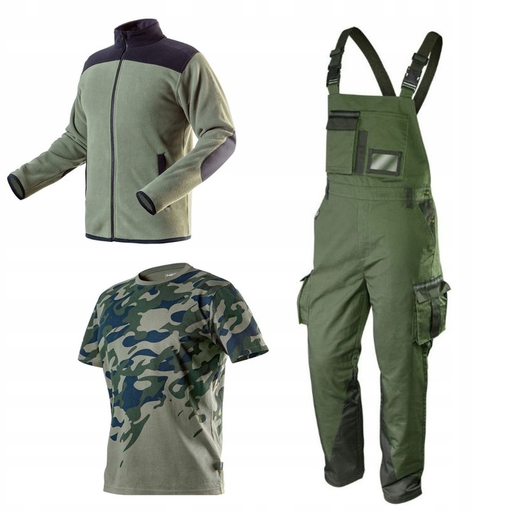 Set de imbracaminte de lucru pentru barbati, NEO TOOLS, 3 piese, S