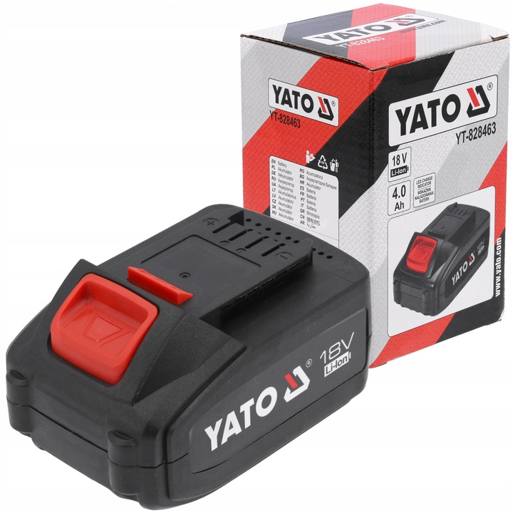 Acumulator Li-Ion Yato 18V 4Ah, 72Wh, 0.68kg
