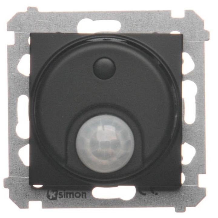 Intrerupator cu senzor de miscare, Kontakt-Simon, seria 54, 230V, IP-20, negru mat