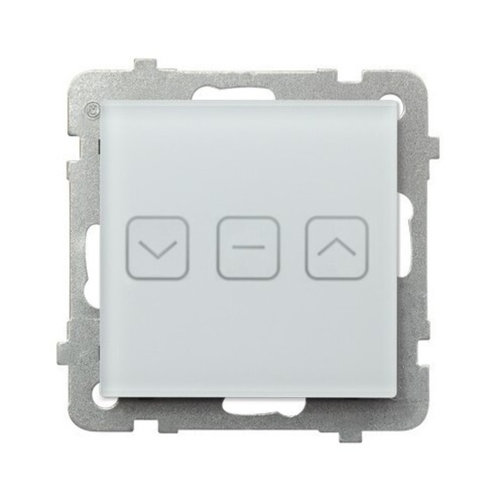 Wi-Fi érintőkapcsoló, Sonata, fehér üveg, 71x71mm