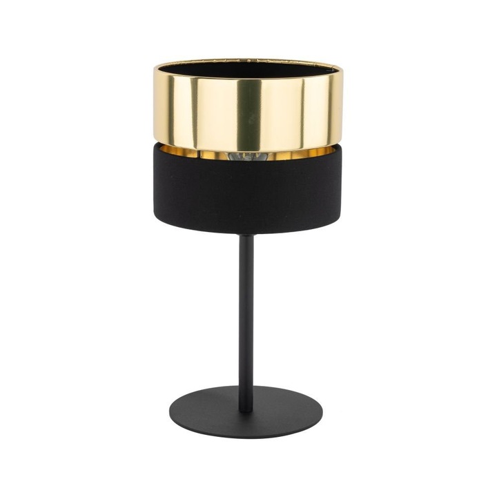 Lampa de birou HILTON, TK Lighting, neagra si aurie, 38.5x20cm