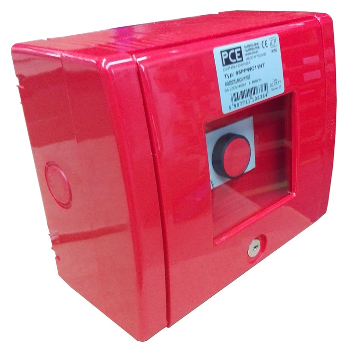 Tablouri electrice, PCE, rozdzielnica PPOZ, rosie, 185x157x100mm, IP44