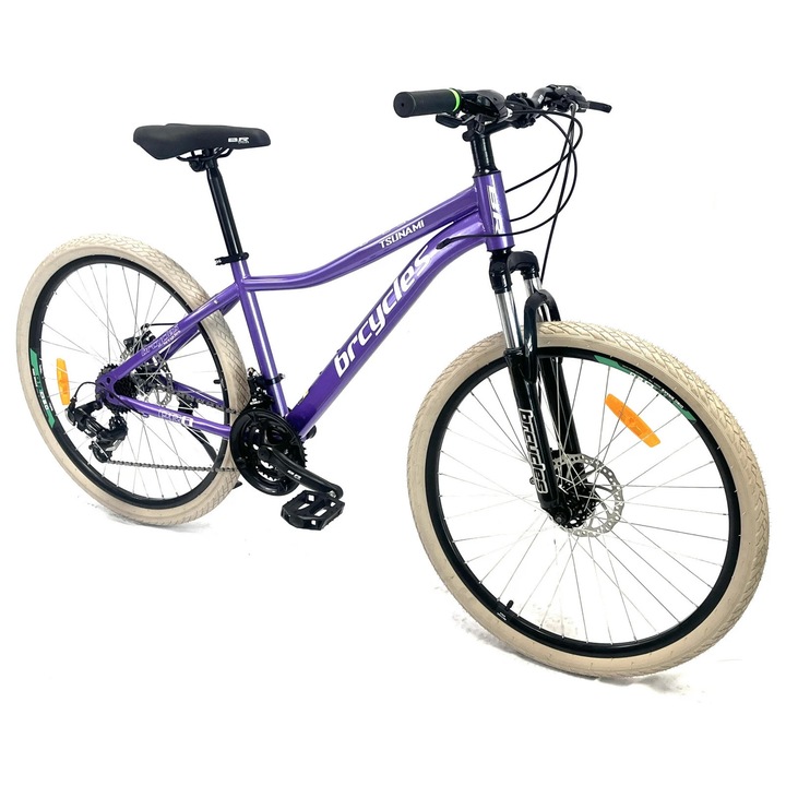 Bicicleta MTB 26″ BR Tsunami, cadru otel 15″, 21 viteze, Shimano Mov
