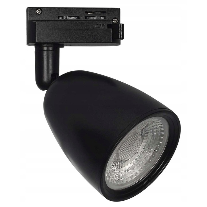 Reflector LED, Greenlux 6W, 3000K, negru, 80x60x75mm