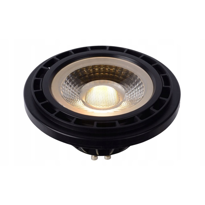 Bec LED Lucide GU10 12W, 820 lm, dimabil, negru, 70x110mm